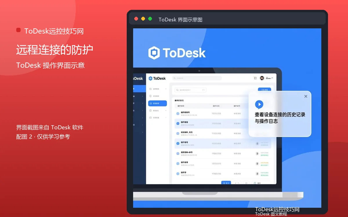远程连接的防护界面示意图（配图2）