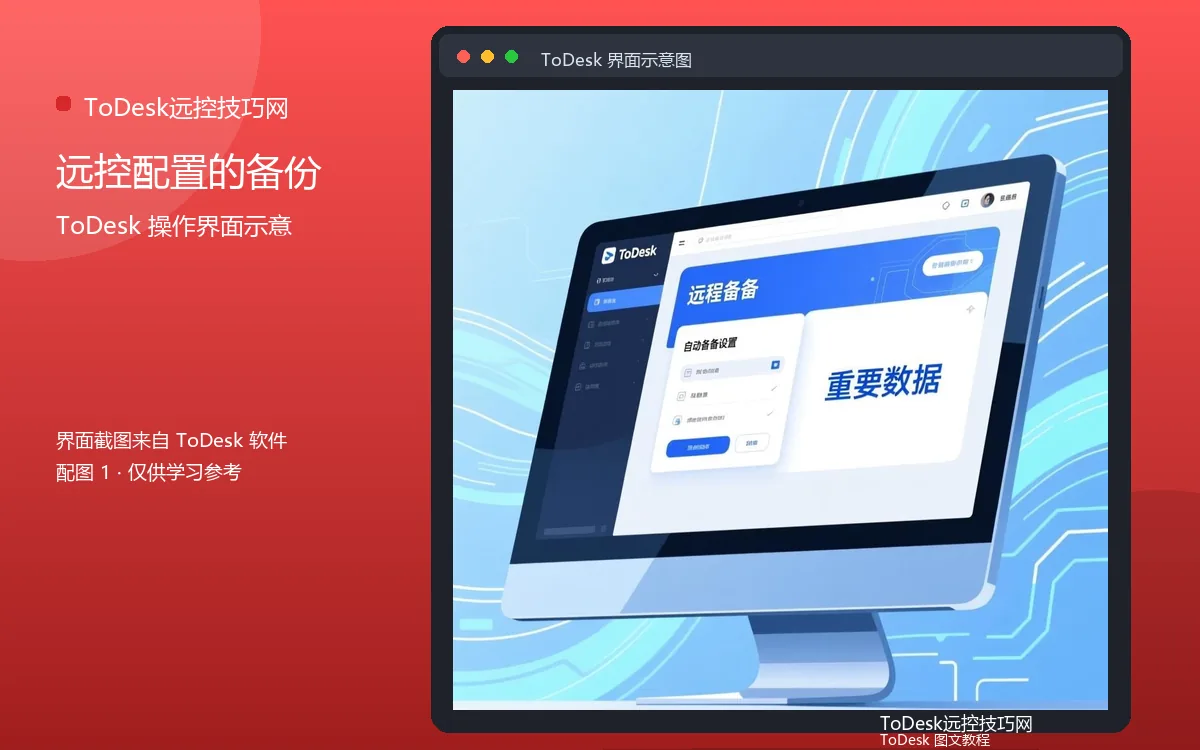 远控配置的备份界面示意图（配图1）