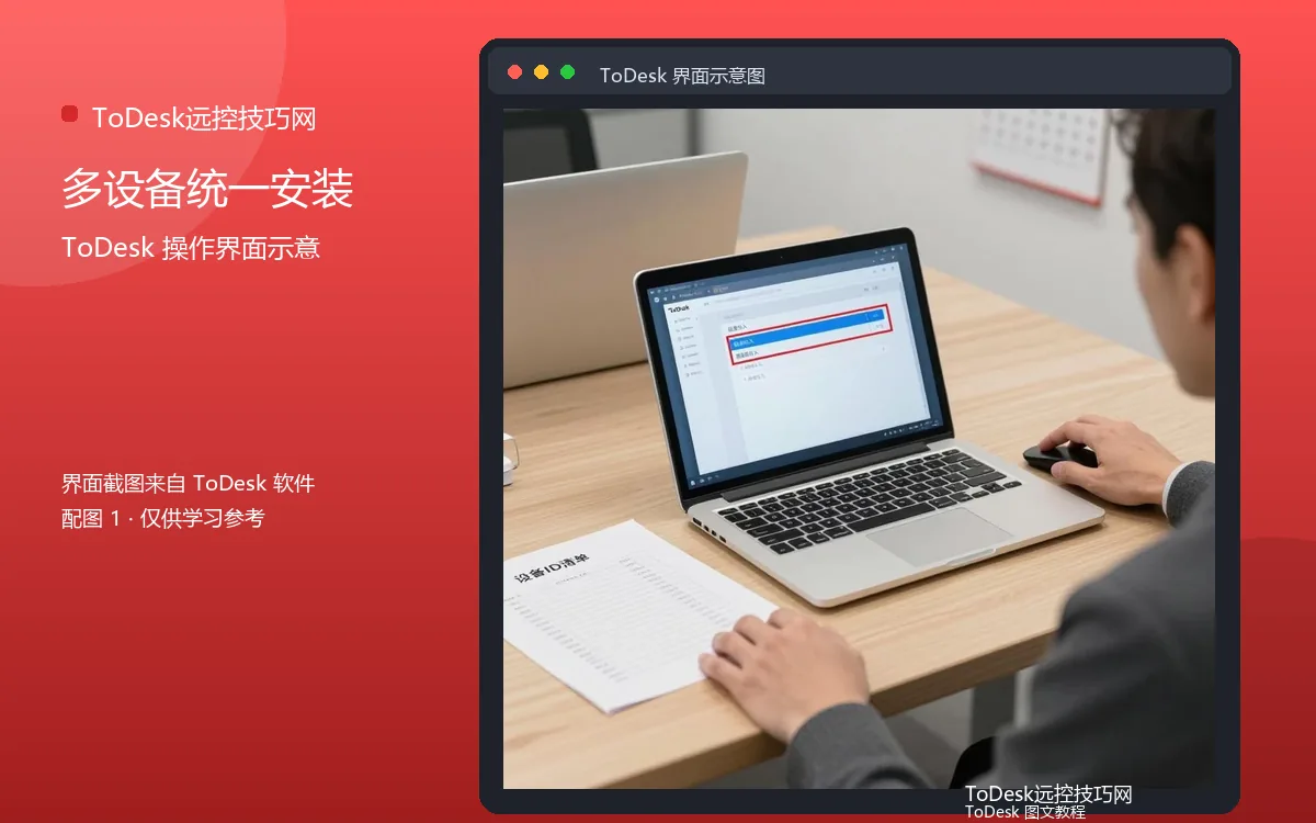 多设备统一安装界面示意图(配图1)