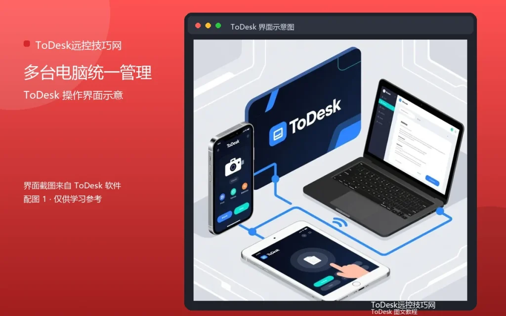 ToDesk批量设备远控:多台电脑统一管理配图