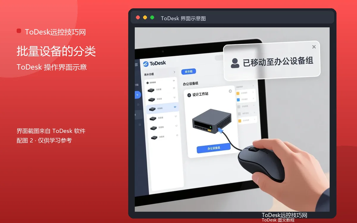 批量设备的分类界面示意图(配图2)
