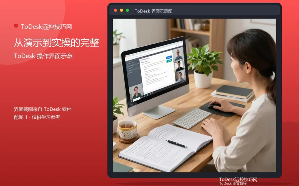 ToDesk远程控制教学:从演示到实操的完整流程配图