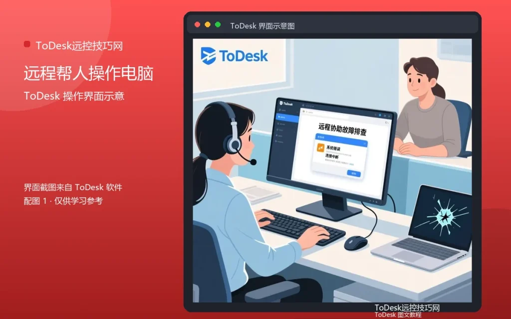 ToDesk远程协助教程:远程帮人操作电脑配图
