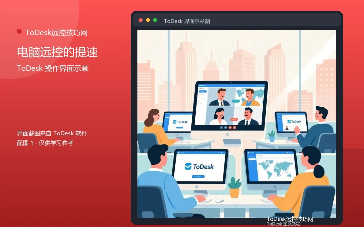 电脑远控的提速界面示意图(配图1)