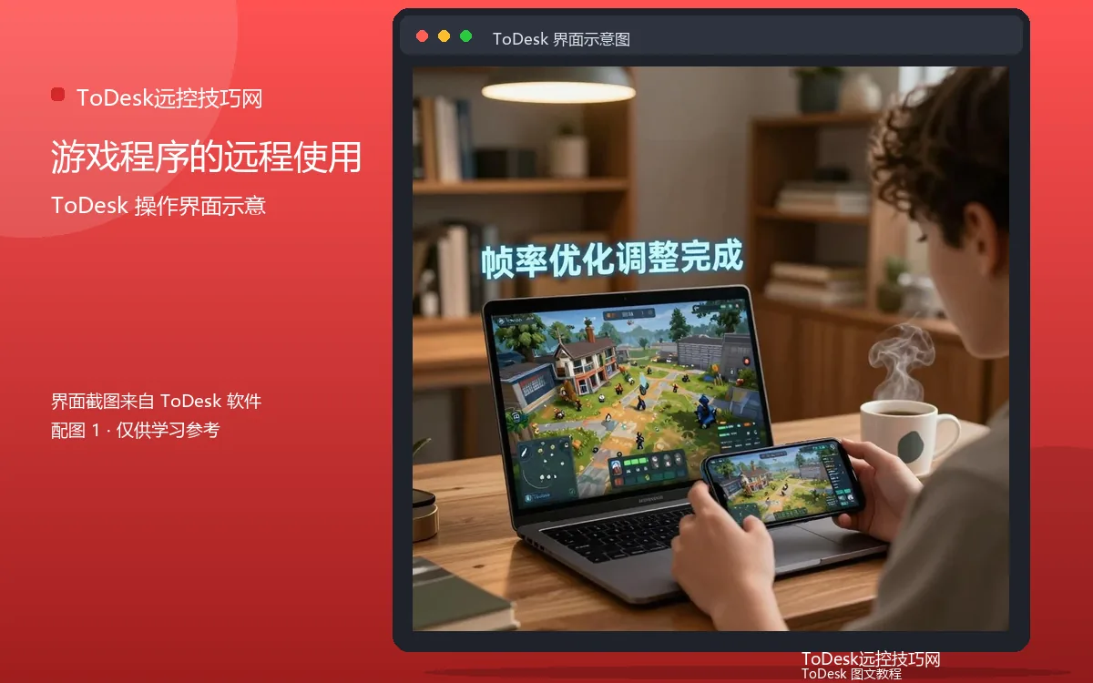 游戏程序的远程使用界面示意图（配图1）
