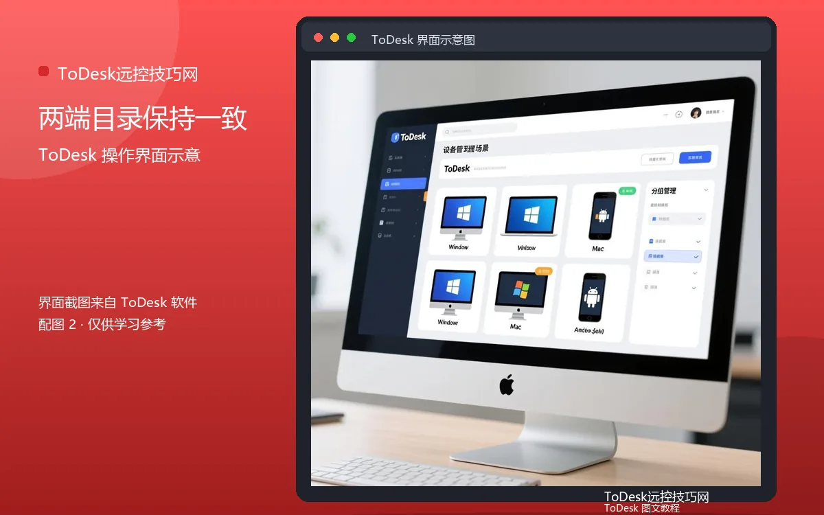 两端目录保持一致界面示意图(配图2)